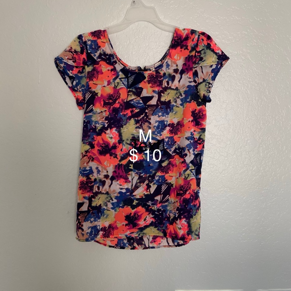 Colorful neon blouse